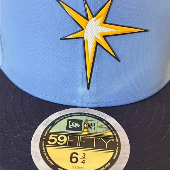 New Era Tampa Bays Ray Cap 6 3/4 Youth Fitted MLB18 - Picture 4 of 6